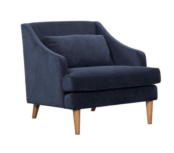 Bridget Club Chair (Navy Chenille) Wichita