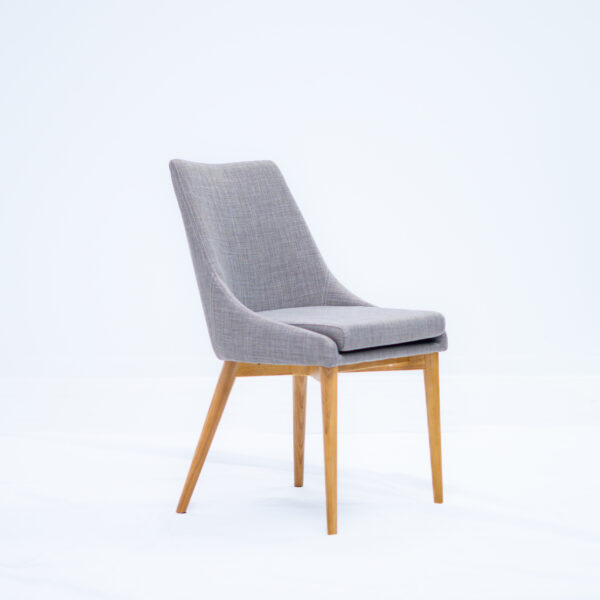 Fritz Dining Chair (Light Gray, Natural Legs) Wichita