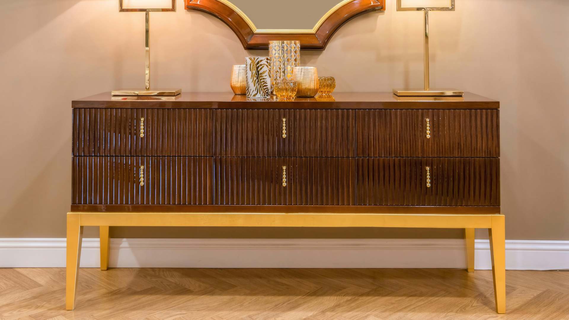 walnut dresser
